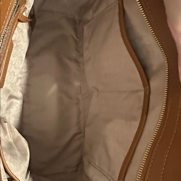 Michael Kors Selma luggage brown color Studded handbag / crossbody - Picture 5 of 8